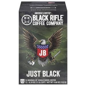 Black Rifle Coffee Company Just Black Medium Roast Single Serve Pods 12ct
